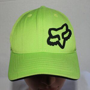 Fox Youth Kids Signature Green Flexfit Hat Cap One Size Fits Most